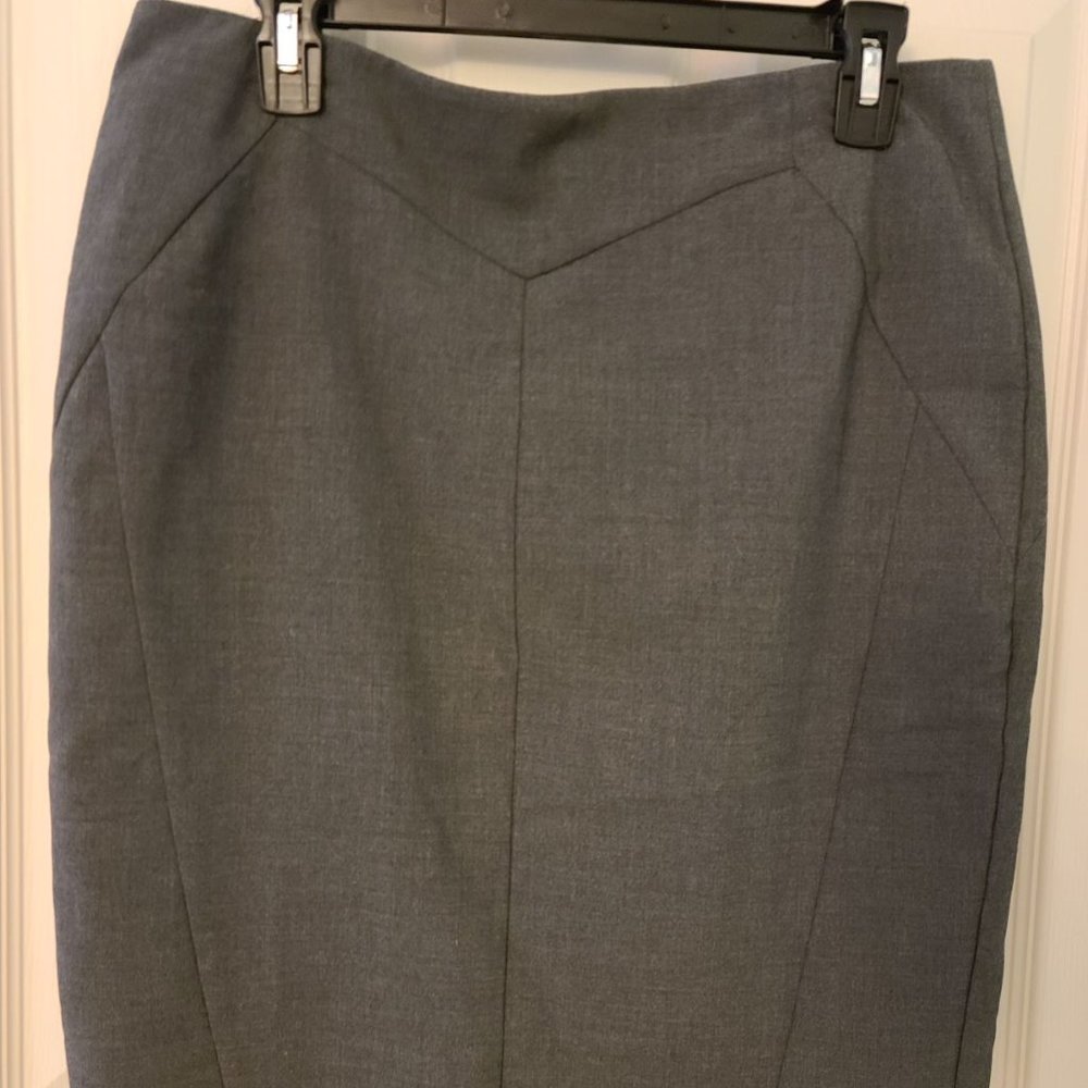 Worthington Size 12 Blue-Gray Pencil Skirt